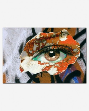 Orange Graffiti Eye - Linnaea Mallette