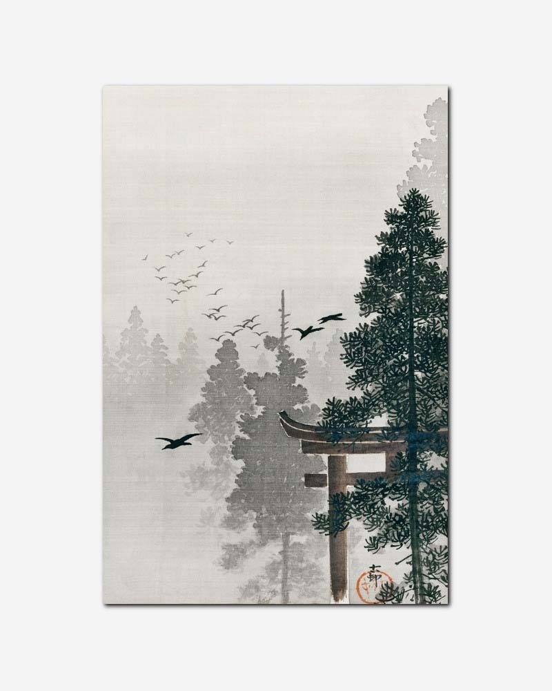 Pinheiro japonês - Ohara Koson
