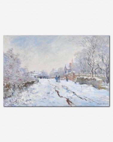 Neve em Argenteuil - Claude Monet