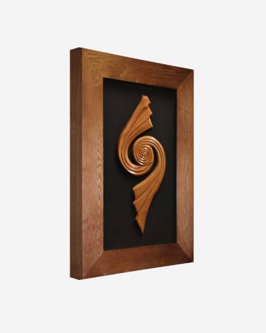 Quadro com Escultura em Madeira (Mod. Q13)