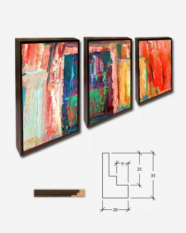 Trio Pintura abstrata Textures - Linnaea Mallette