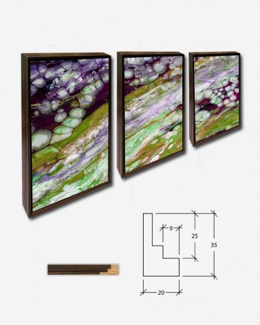 Trio Pintura abstrata Malerei - Martina Stokow