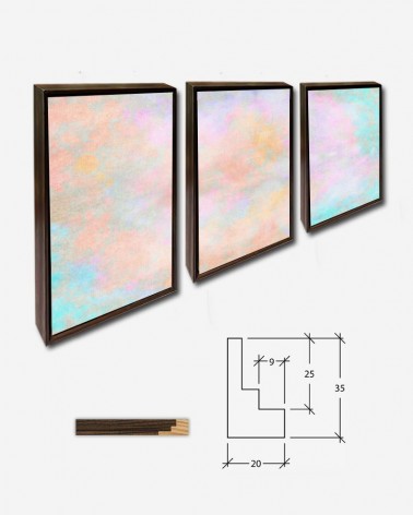 Trio Pintura abstrata Distressed - Karen Arnold