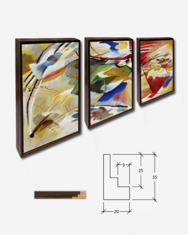 Trio Painting with Green Center - Kandinsky