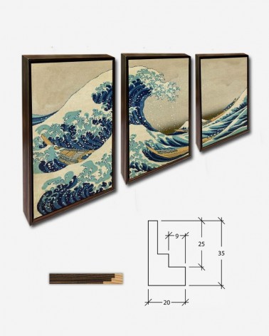 Trio A grande onda Kanagawa - Katsushika Hokusai