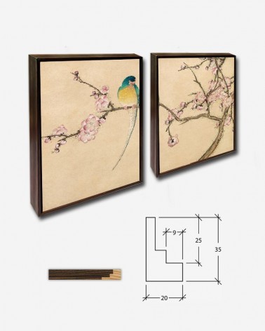 Duo Floral - arte chinesa - Zhang Ruoai