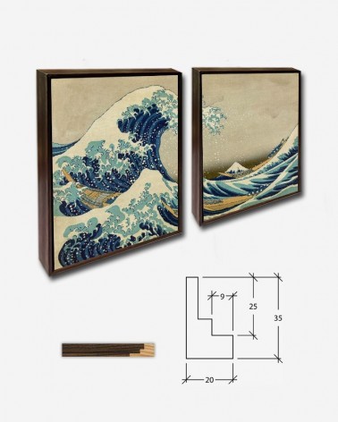 Duo A grande onda Kanagawa - Katsushika Hokusai